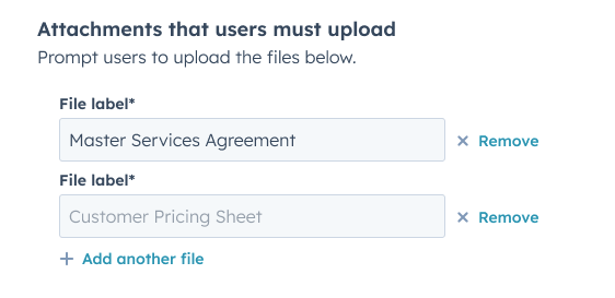 Quote Builder Attachment Prompt